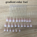 24-Piece Shiny Gradient Press-On Nails | Sweet Girl Style Press-On Nails QXL gradient color 1 set