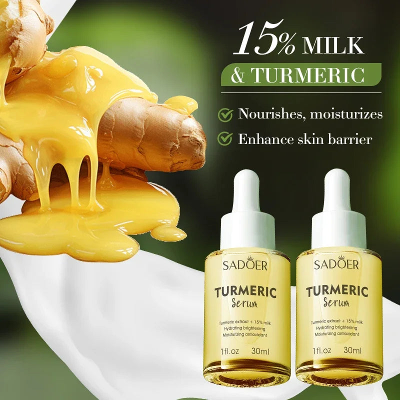 Gold Turmeric Milk Face Serum | Hydrating & Brightening Essence Face Serum QXL