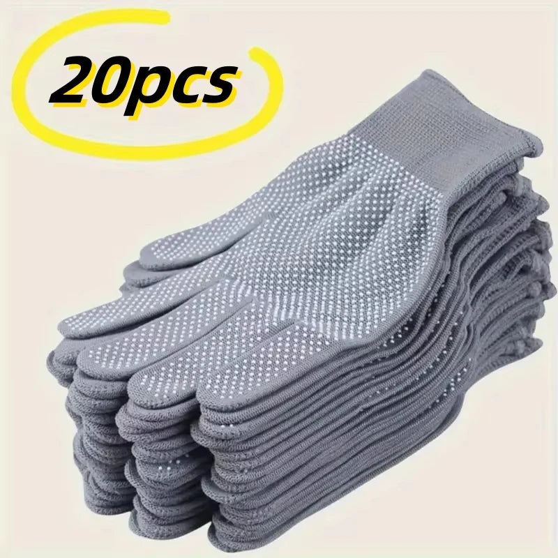 20-Pack Nylon Knit Gloves | Non-Slip Grip for Outdoor Sport Outdoor Sport Gloves QXL
