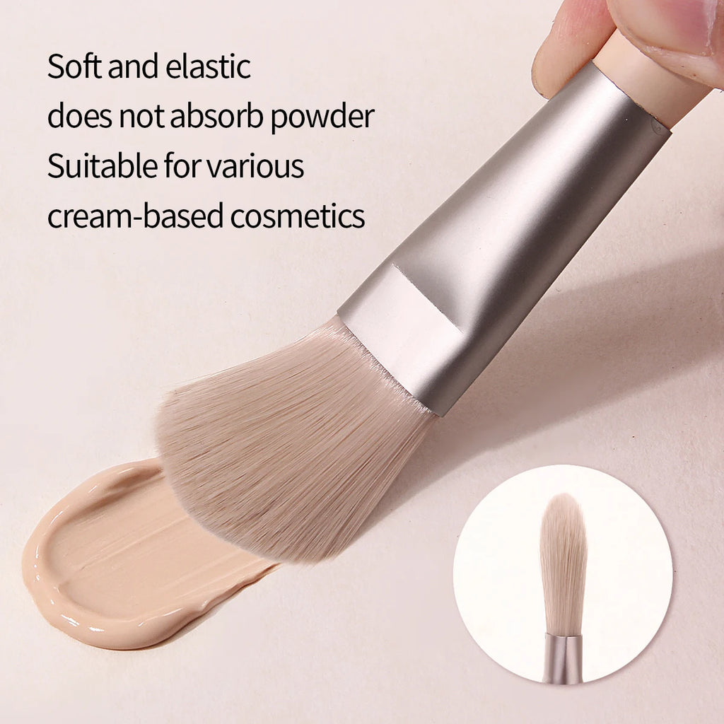 KOSSHOW Foundation Brush | Wooden Handle & Dense Nylon Bristles Foundation Makeup Brush QXL