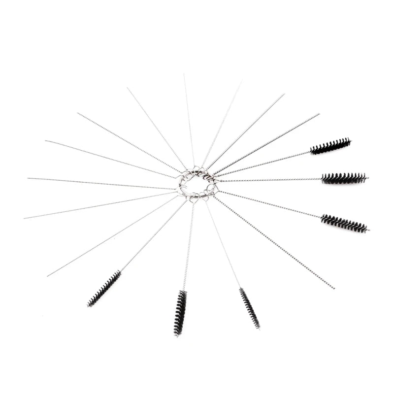 15-Pc Carburetor Cleaning Brush & Needle Set – Stainless Steel Carburetor Cleaning Kit QXL