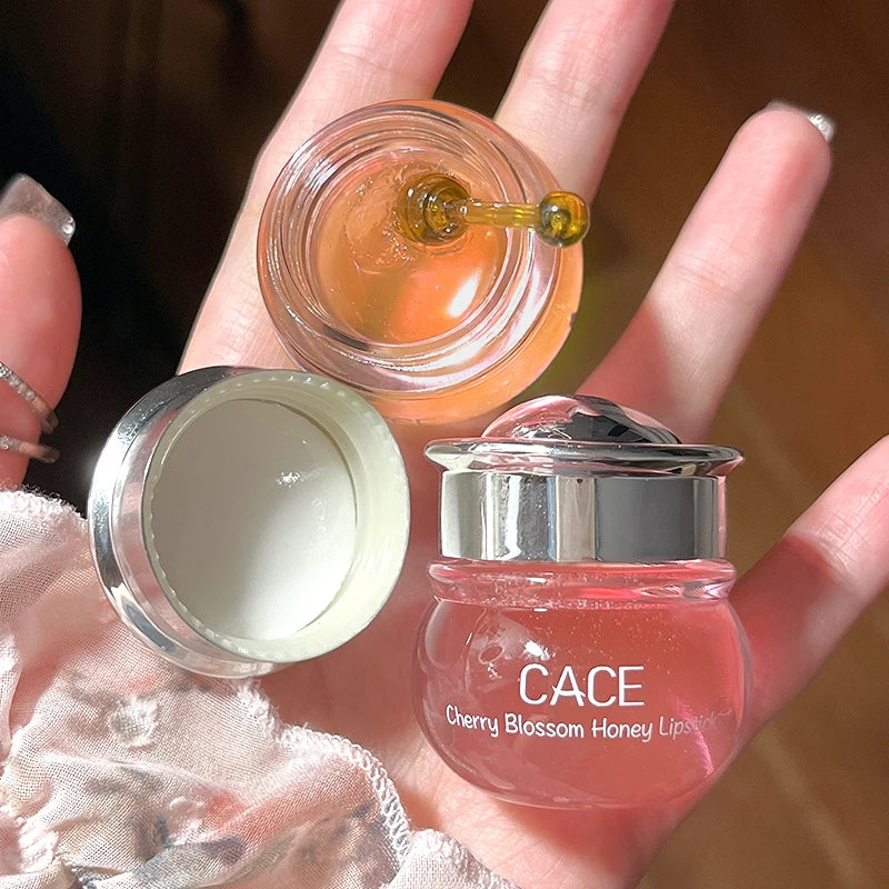 CACE Honey Cherry Lip Oil Balm | Clear Moisturizing Lip Gloss Lip Oil Balm QXL