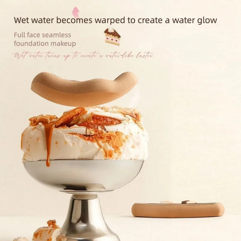 Dry & Wet Dual-Purpose Makeup Powder Puff | Foundation Sponge Makeup Powder Puff QXL