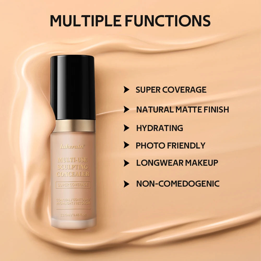 ibcccndc Full Coverage Concealer – Oil-Free Long-Wear Matte Liquid Concealer QXL