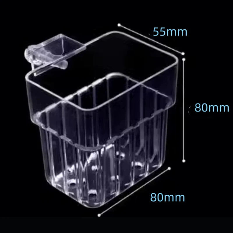 Wall-Mount Hydroponic Planting Cup | Clear Fish Tank Decor Hydroponic Planting Cup QXL 1PCS