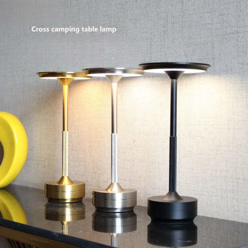 Rechargeable LED Table Lamp | USB-C Touch Dimmer, 10–12Hr Rechargeable Table Lamp QXL