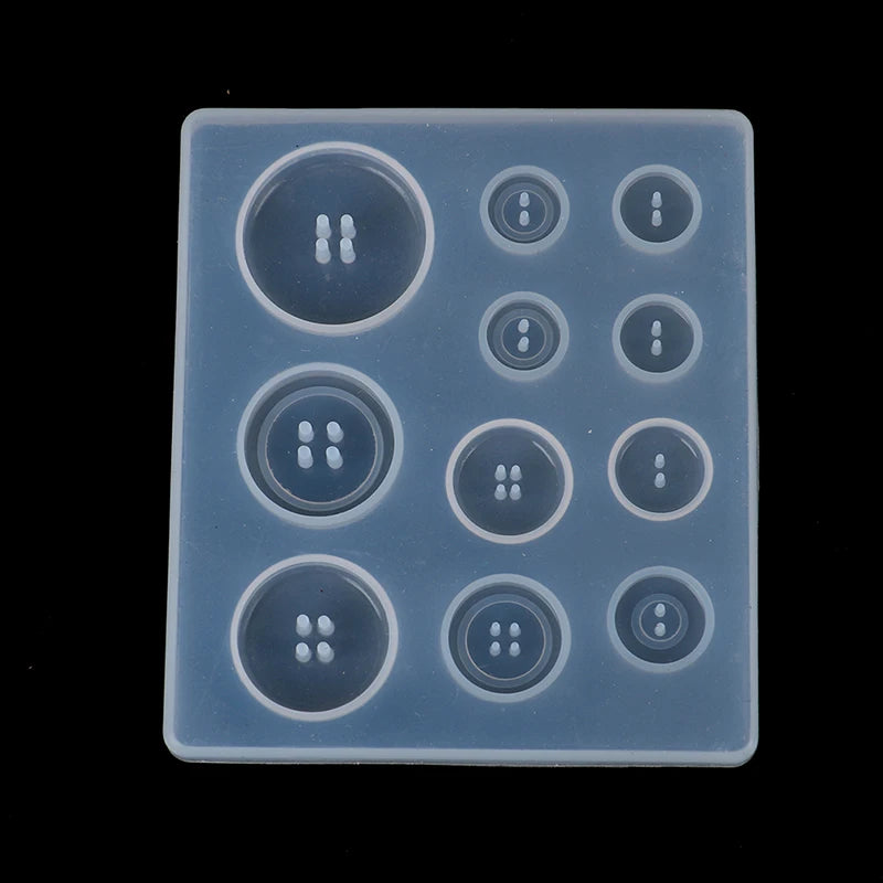 Silicone Button & Pendant Resin Mold – 11 Sizes DIY Jewelry Resin Jewelry Mold QXL