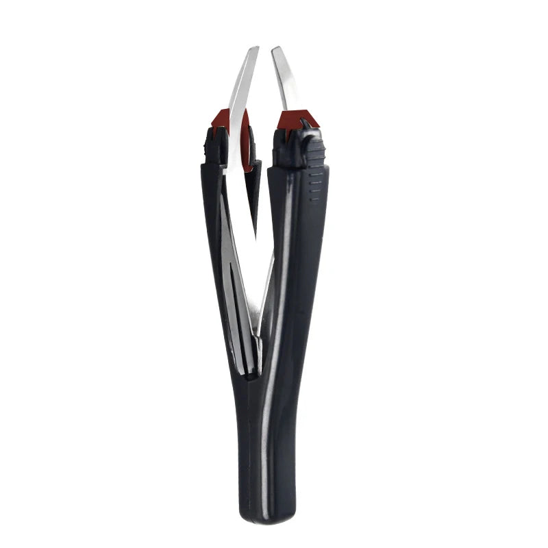 Retractable Stainless Steel Eyebrow Tweezer | Face Hair Removal Eyebrow Tweezer QXL Black Red Head