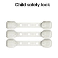 5-Pack Baby Safety Cabinet & Drawer Locks | Anti-Pinch Latches Baby Safety Lock QXL B158 Gray-3Pcs