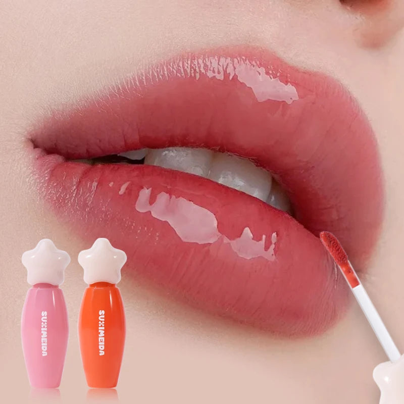 Suximei Da Glass Jelly Lip Lacquer | Korean Hydrating Gloss Lip Gloss QXL