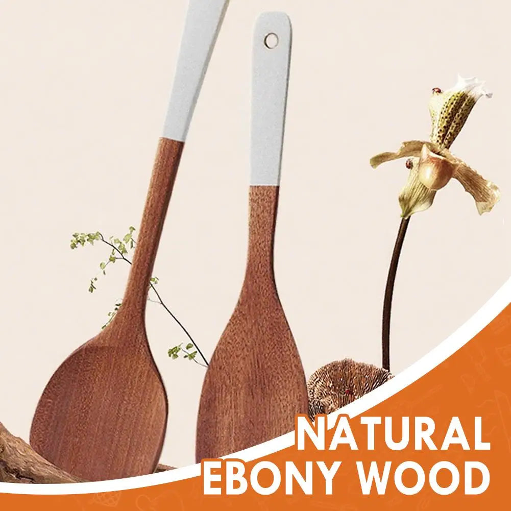4-Piece Wooden Wok Spatula & Spoon Set | Heat-Resistant Kitchen Utensil Set QXL