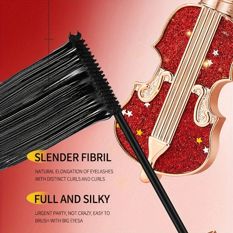 Violin Waterproof Mascara | Lengthening Curling Fine Brush Waterproof Mascara QXL