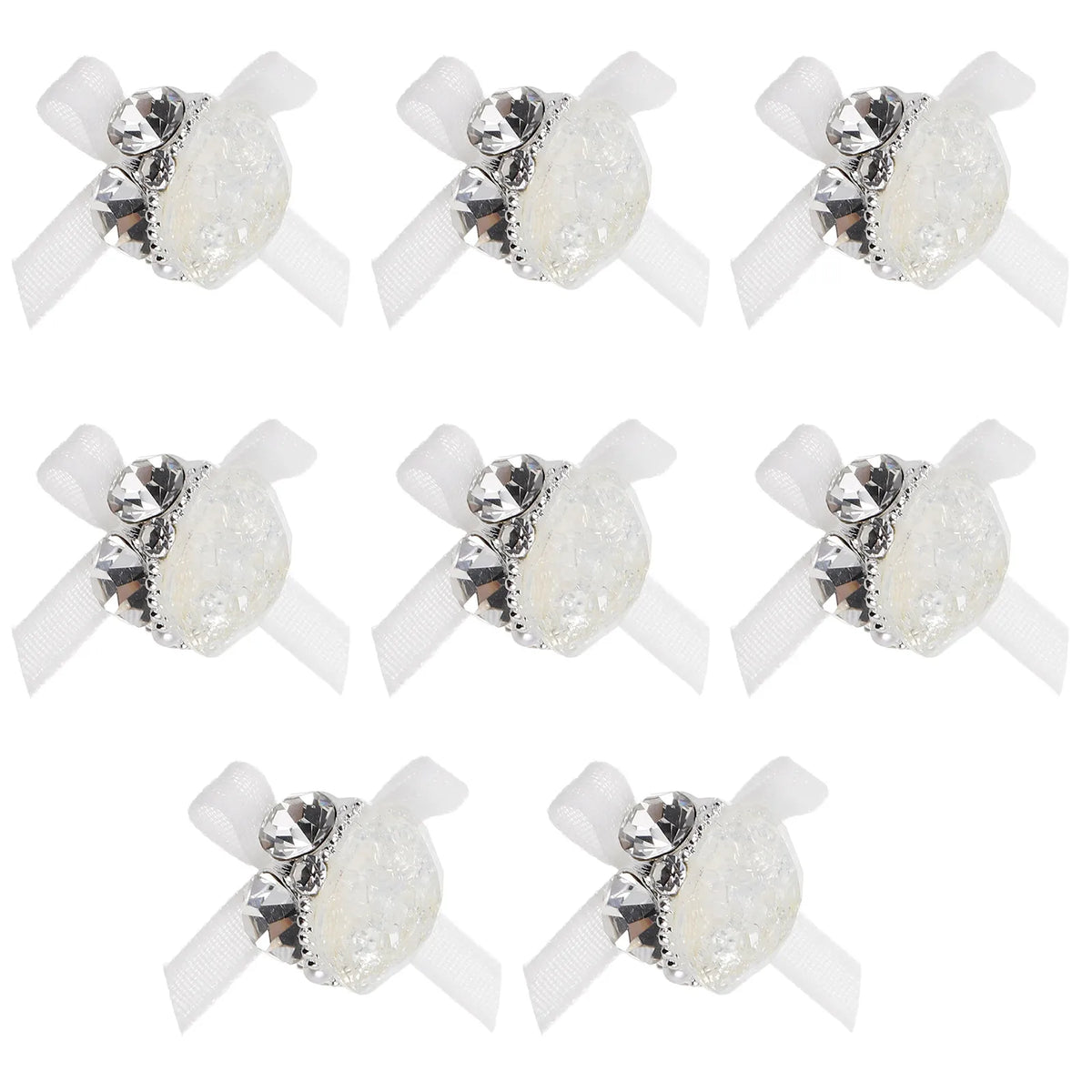 8-Pack 3D Acrylic Nail Rhinestone Charms | Ice Gem Nail Art Nail Art Charms QXL