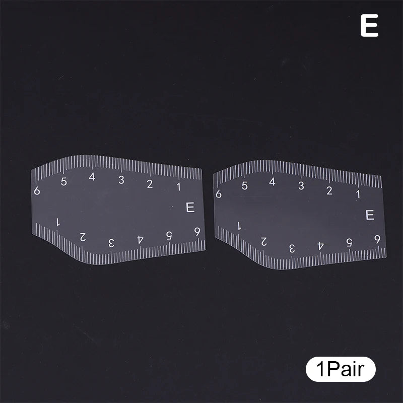 Eyebrow Stencil Ruler Set | Brow Shaping Tool 2/5 Pc Eyebrow Stencil Ruler QXL E 1Pair