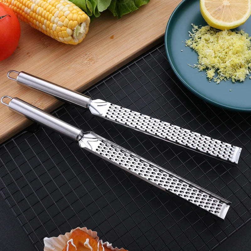 Stainless Steel Long Grater – Cheese, Lemon & Chocolate Kitchen Grater QXL