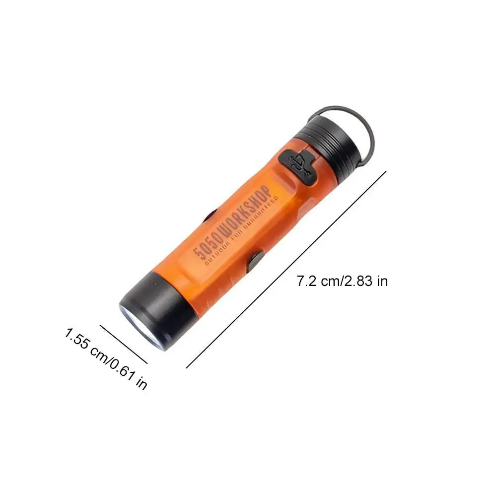 Mini Keychain Flashlight | Dual-Light USB-C Rechargeable EDC Mini Keychain Flashlight QXL