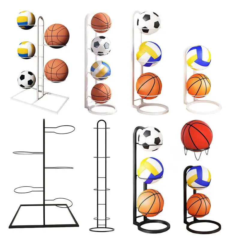 Multi-Layer Cast Iron Ball Storage Rack | Wall-Mount Stand Ball Storage Rack QXL