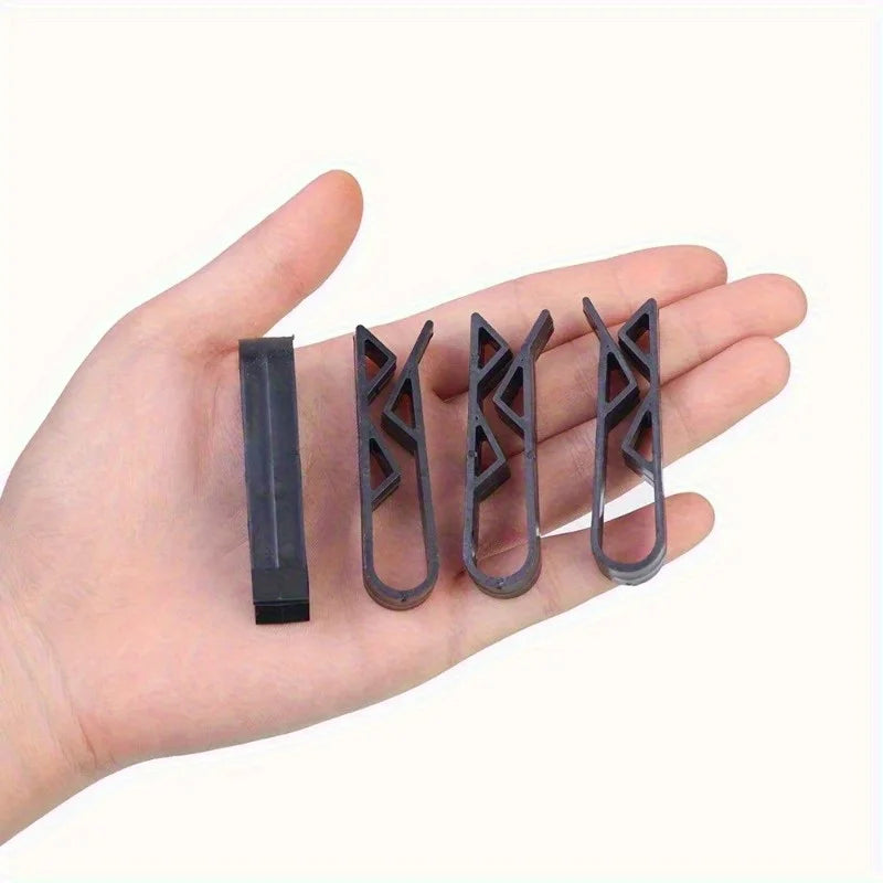 12-Pack Anti-Slip Trash Can Bag Clips | Bucket Edge Clamps Trash Can Clips QXL