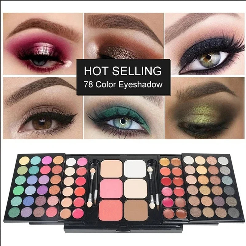 VERONNI 40/74/78 Color Eyeshadow Palette – Matte & Glitter Eyeshadow Palette QXL