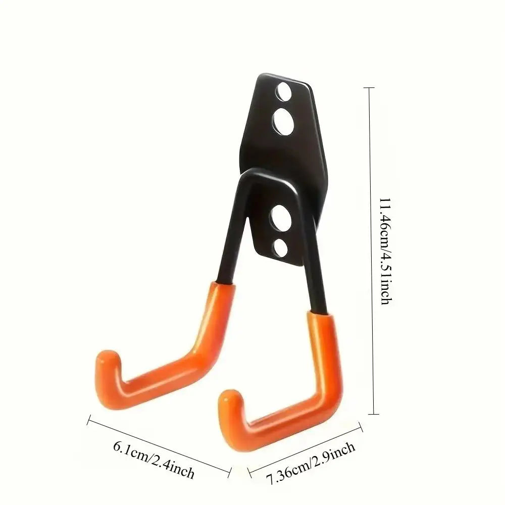 Heavy-Duty Wall-Mount Garage Hook Set – Bikes, Ladders & Tools Garage Wall Hooks QXL