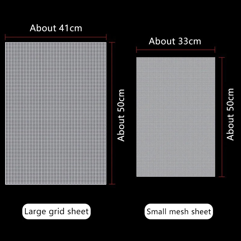 Plastic Mesh Cloth for Latch Hook Bags & Rug Crafts | 7 Sizes Craft Mesh Canvas QXL