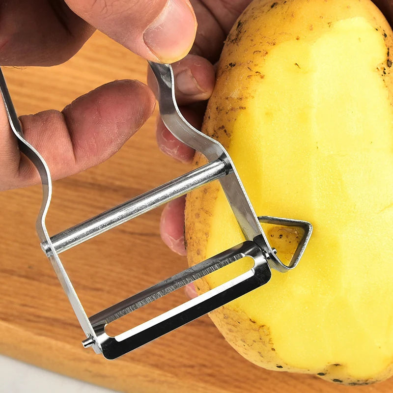 Stainless Steel 2-in-1 Fruit & Vegetable Peeler with Digging Knife Vegetable Peeler QXL