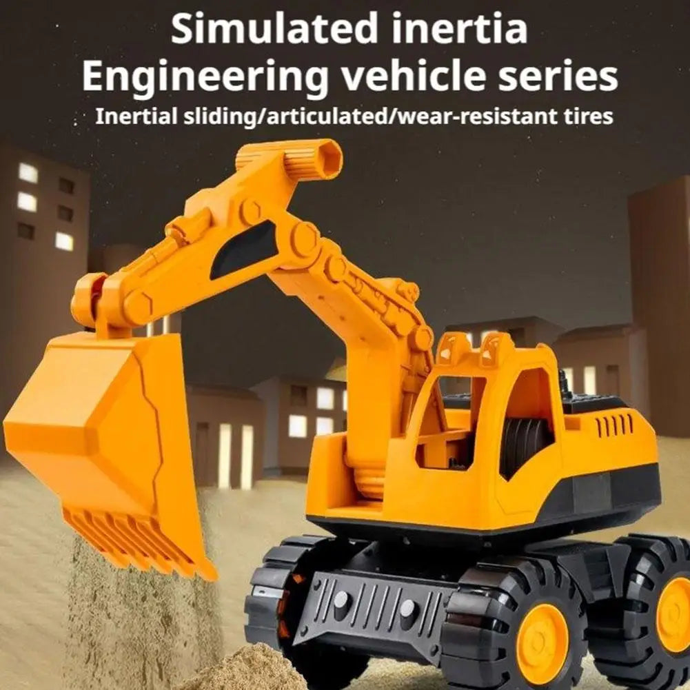 3-in-1 Inertia Construction Truck Toy – Digger & Dump Truck Construction Truck Toy QXL