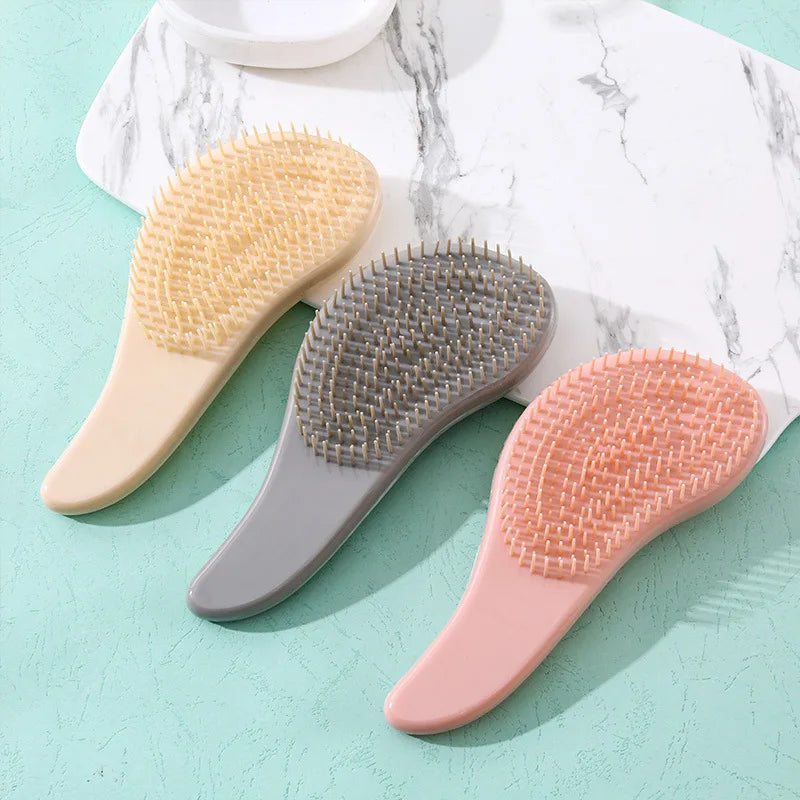 Marble Anti-Static Detangling Massage Hair Brush Comb Detangling Hair Comb QXL