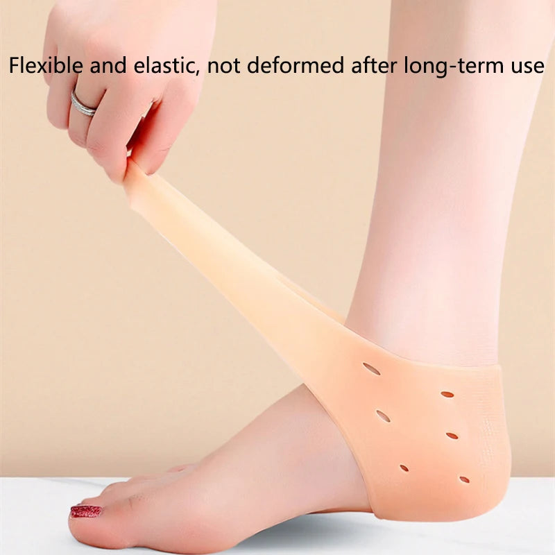 Silicone Gel Heel Covers | Moisturizing Anti-Crack Foot Socks Gel Heel Cover QXL