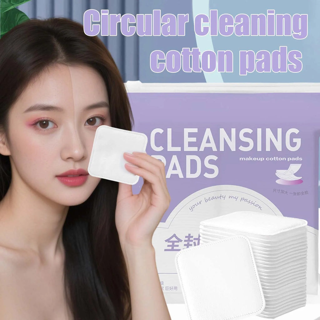 Square Makeup Remover Cotton Pads 600 Pcs | Lint-Free Pure Cotton Makeup Remover Pads QXL