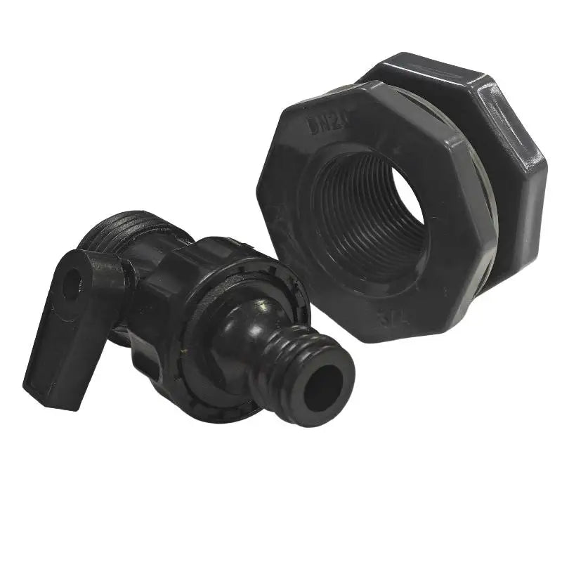 3/4" Rain Bucket Diverter Kit – PVC Bulkhead Valve & Fittings Rain Barrel Diverter Kit QXL
