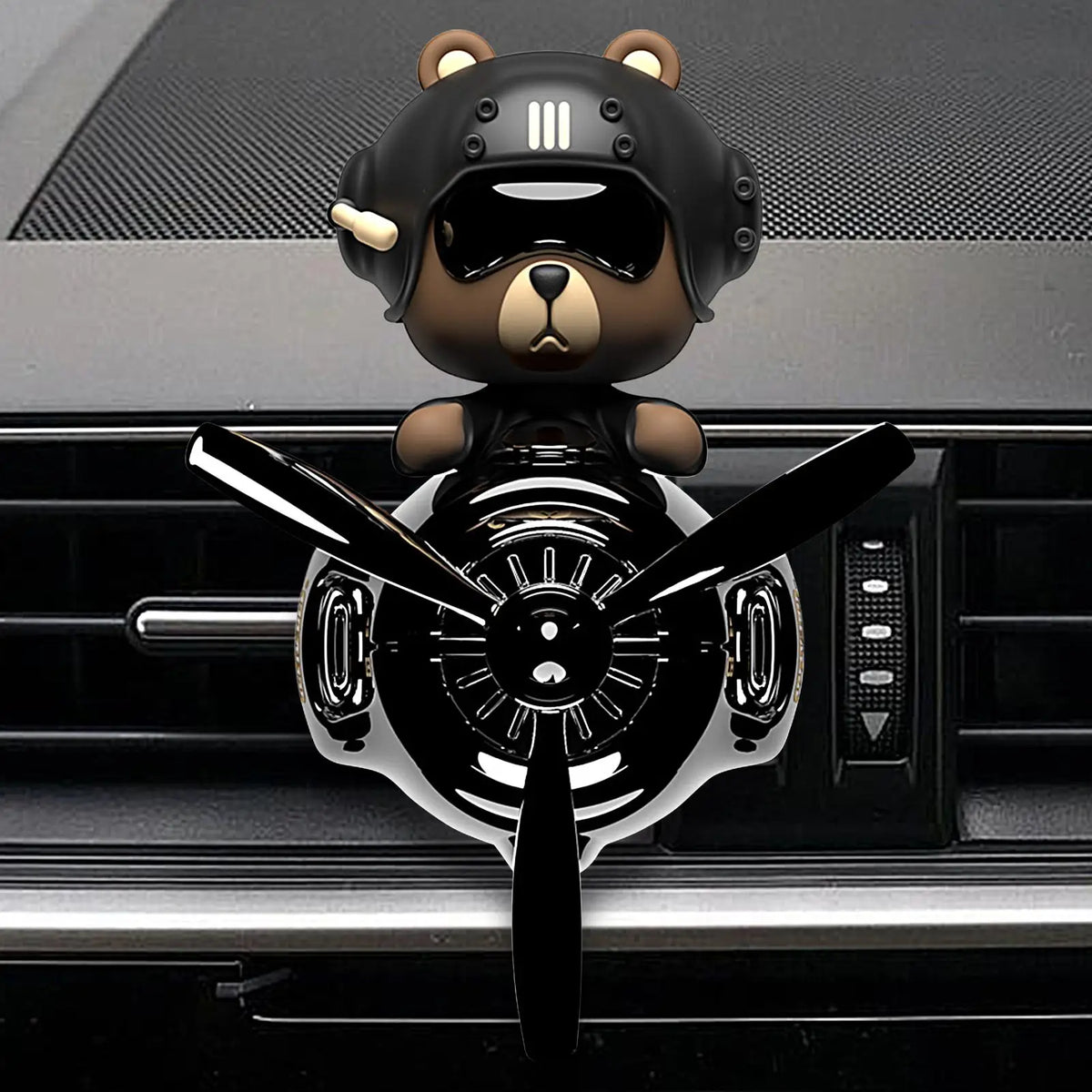 Rotating Bear Pilot Car Vent Air Freshener | DIY Diffuser Clip Car Vent Air Freshener QXL