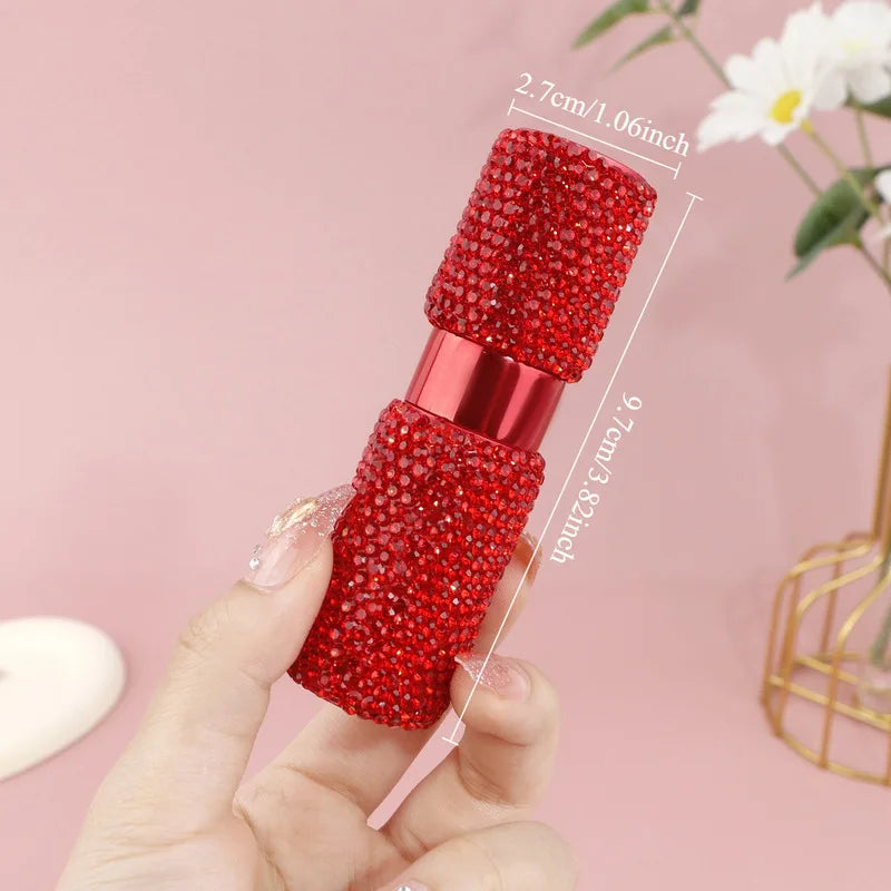 8ml Red Diamond Lipstick Refillable Perfume Spray Bottle Perfume Atomiser Bottle QXL