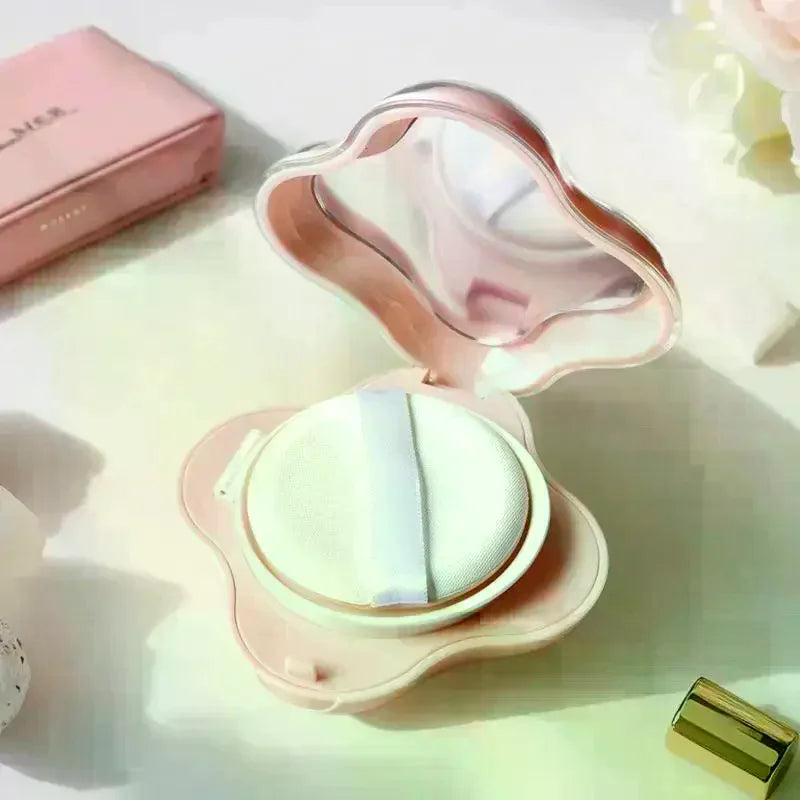 Empty Air Cushion Foundation Case with Puff, Sponge & Mirror Refillable Makeup Compact QXL