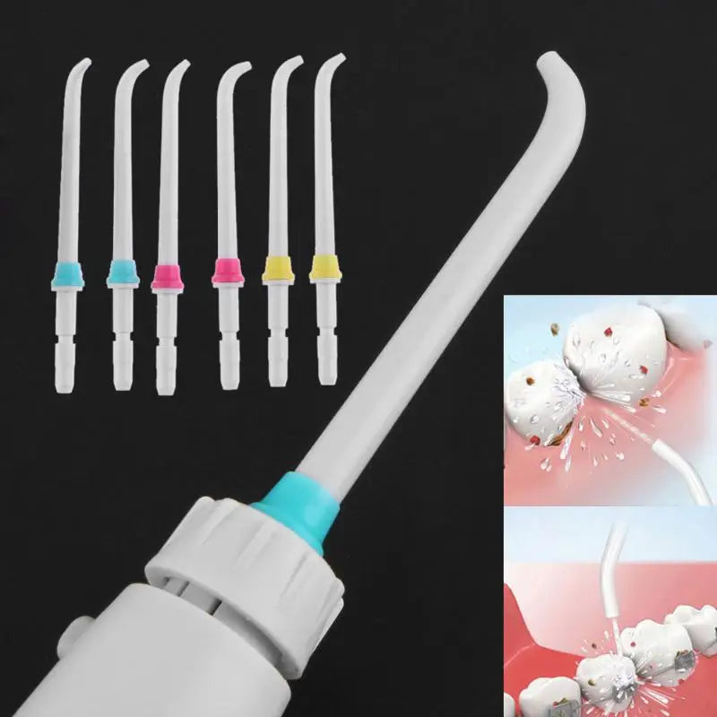 Faucet Water Flosser Oral Irrigator | 6 Nozzles, No Power Oral Water Flosser QXL