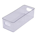Clear Stackable Fridge Organizer Bin with Handles | Multi-Use Storage Organizer Bin QXL 1pcs