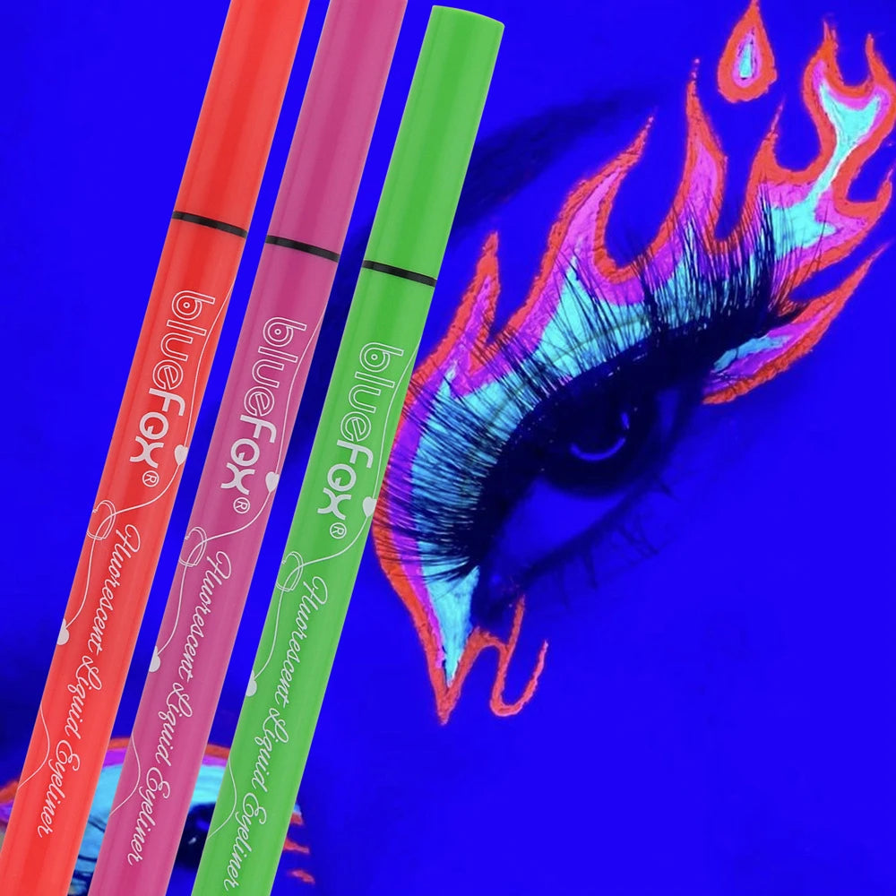 6-Piece UV Glow Neon Eyeliner & Face Body Paint Set Neon Eyeliner Set QXL