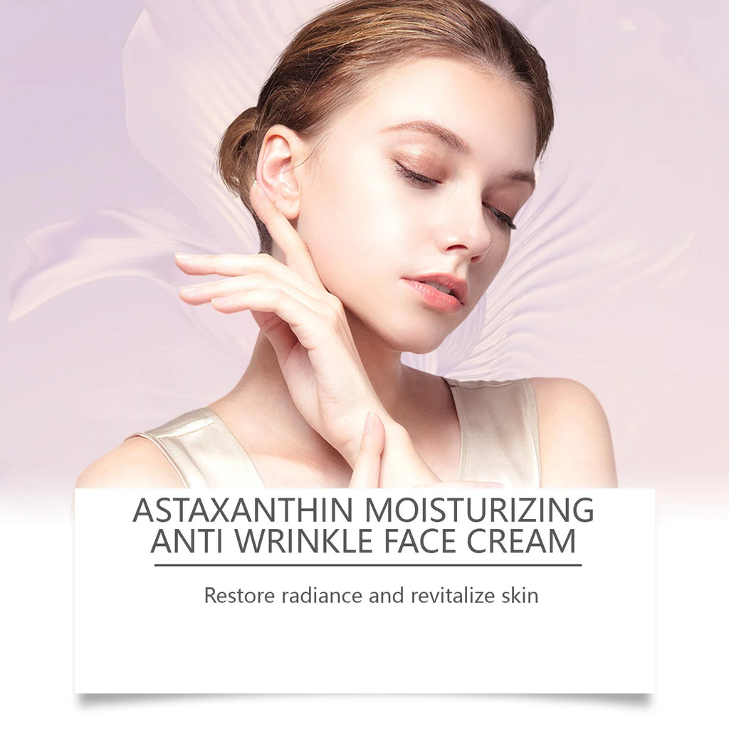 OUHOE Astaxanthin Face Cream | Firming Anti-Wrinkle Moisturizer Facial Moisturizer Cream QXL