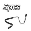 5-Pack Stainless Steel Pigtail Hooks – Punch-Free, Non-Slip Pigtail Hooks QXL 5pcs
