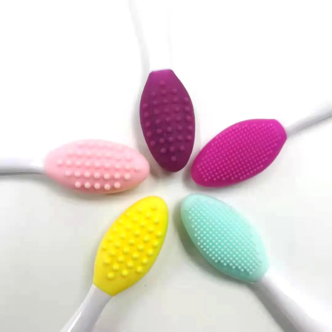 Silicone Double-Sided Face Scrub & Blackhead Cleansing Brush Facial Cleansing Brush QXL