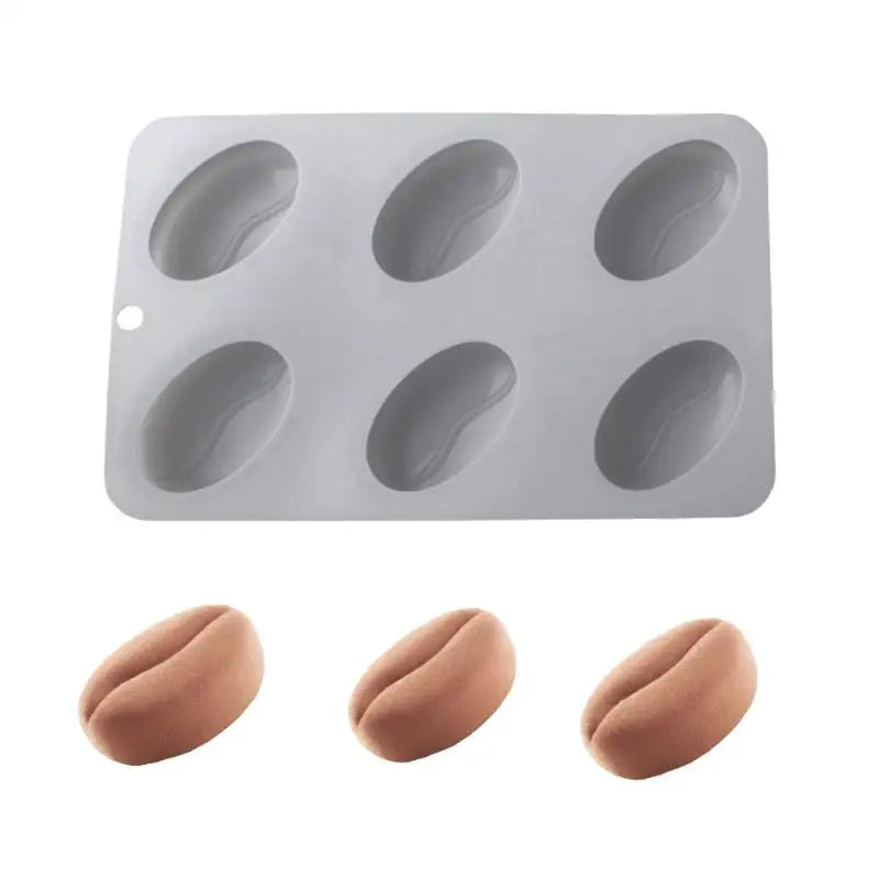Silicone Coffee Bean Baking Mold | Chocolate Candy Cake Ice Tray Silicone Baking Mold QXL