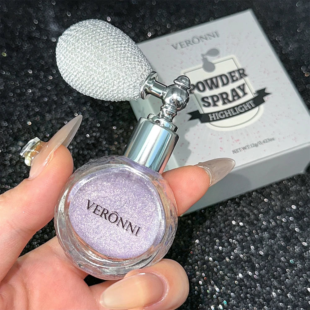 Glitter Shimmering Body Spray – Highlighter Sparkling Powder Body Shimmer Spray QXL