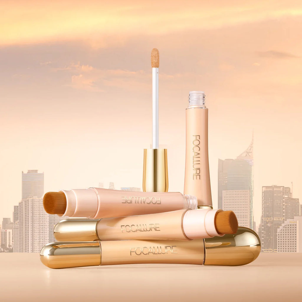 FOCALURE Dual-Ended Concealer Brush – All Skin Types Concealer Brush QXL