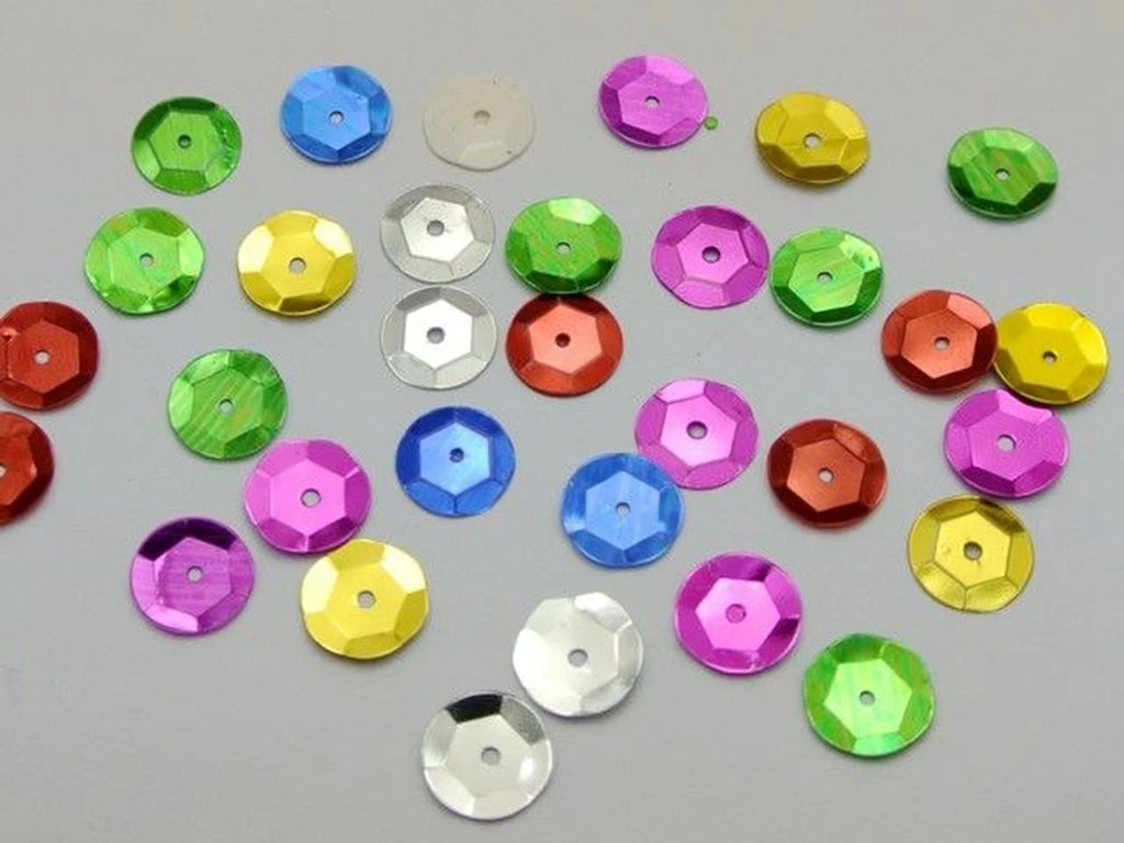 1500 Round Cup Sequins 12mm Paillettes | Sewing & Craft Craft Sequins QXL