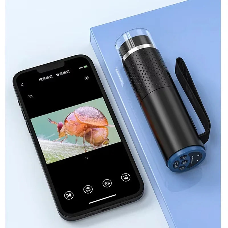 50X–1000X WiFi Digital Microscope 1080P | USB-C, 8 LED WiFi Digital Microscope QXL