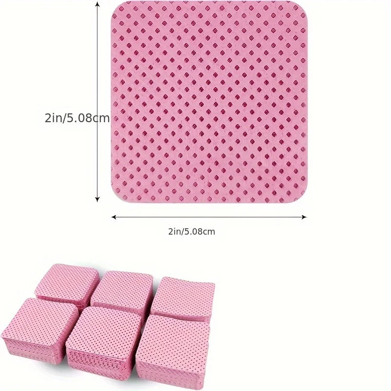 50 Lint-Free Nail Wipes | Gel Polish & Lash Remover Nail Remover Wipes QXL