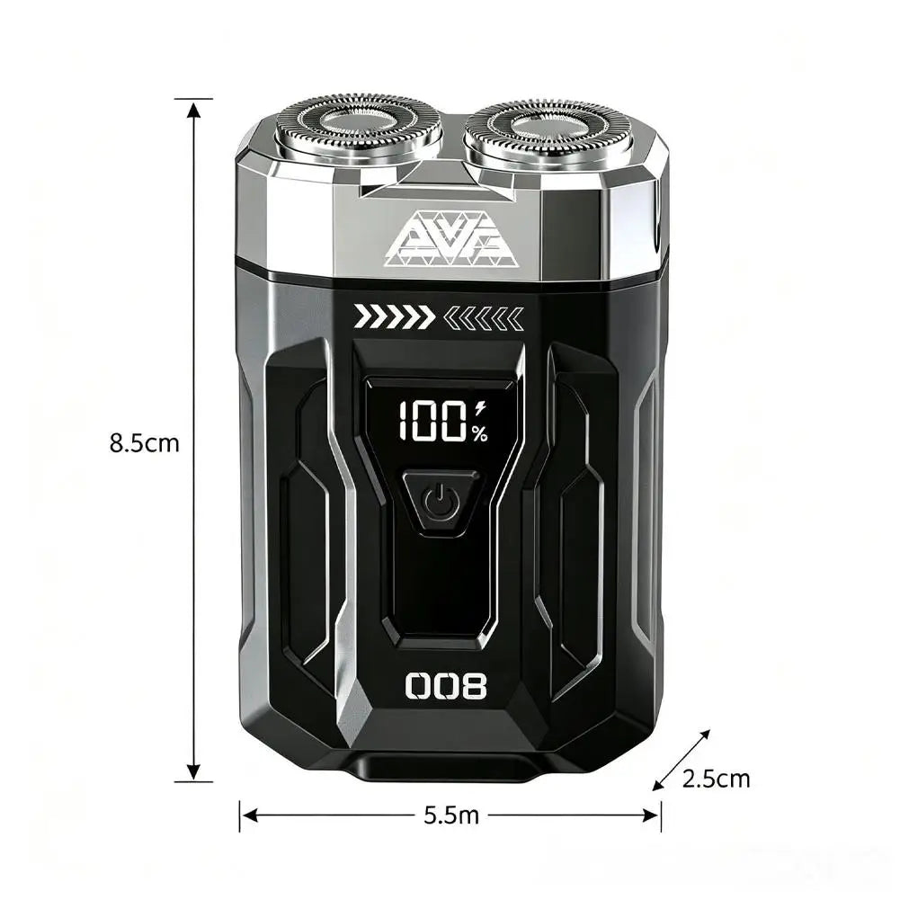 Men's Mini Dual Head Electric Shaver | LCD & Type-C Electric Shaver QXL