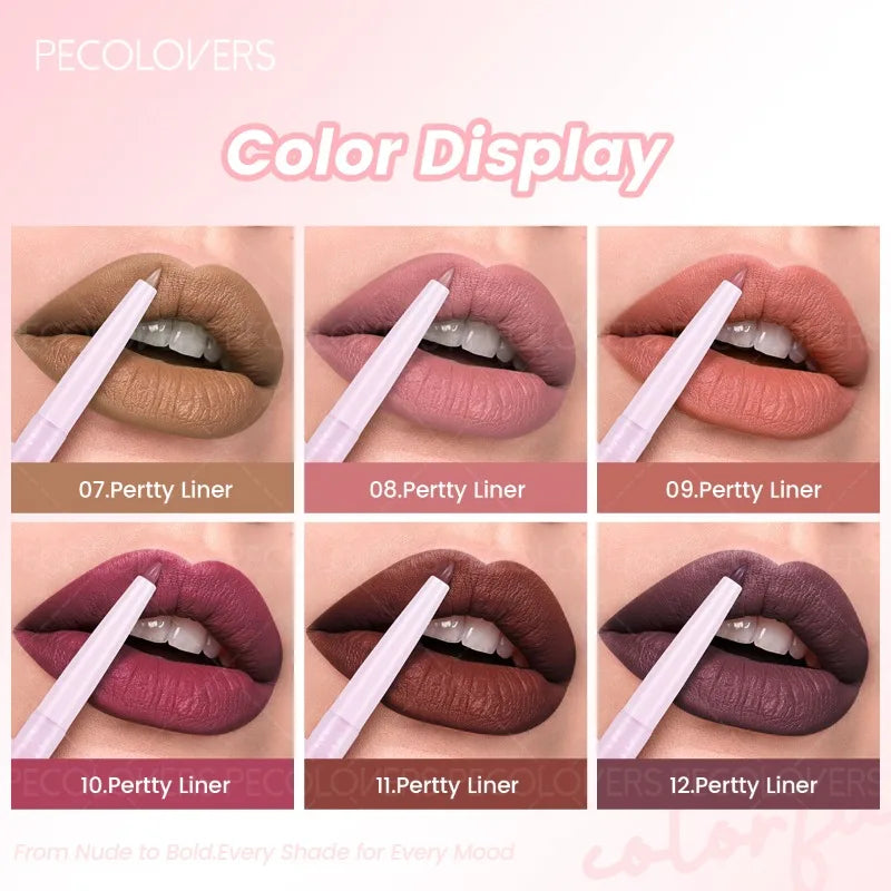 PECOLOVERS Transparent Lip Liner – Waterproof Plumping Pencil Lip Liner Pencil QXL