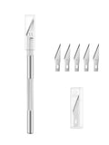 Precision Craft Knife Kit | Non-Slip Aluminum + 5 Blades Precision Craft Knife QXL M264 1Set