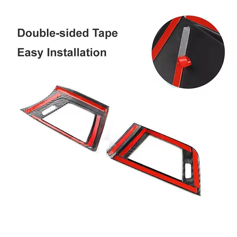 Carbon Fiber Style AC Vent Trim for BMW F30 F31 F32 F33 F34 Car Interior Trim QXL